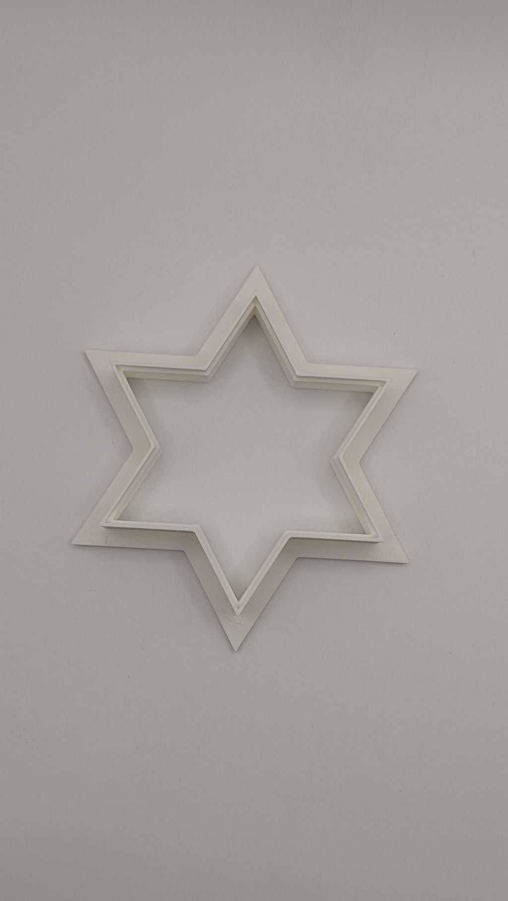Cotton3d 3D printed Star of David cookie cutters for sugar cookies and shortbread