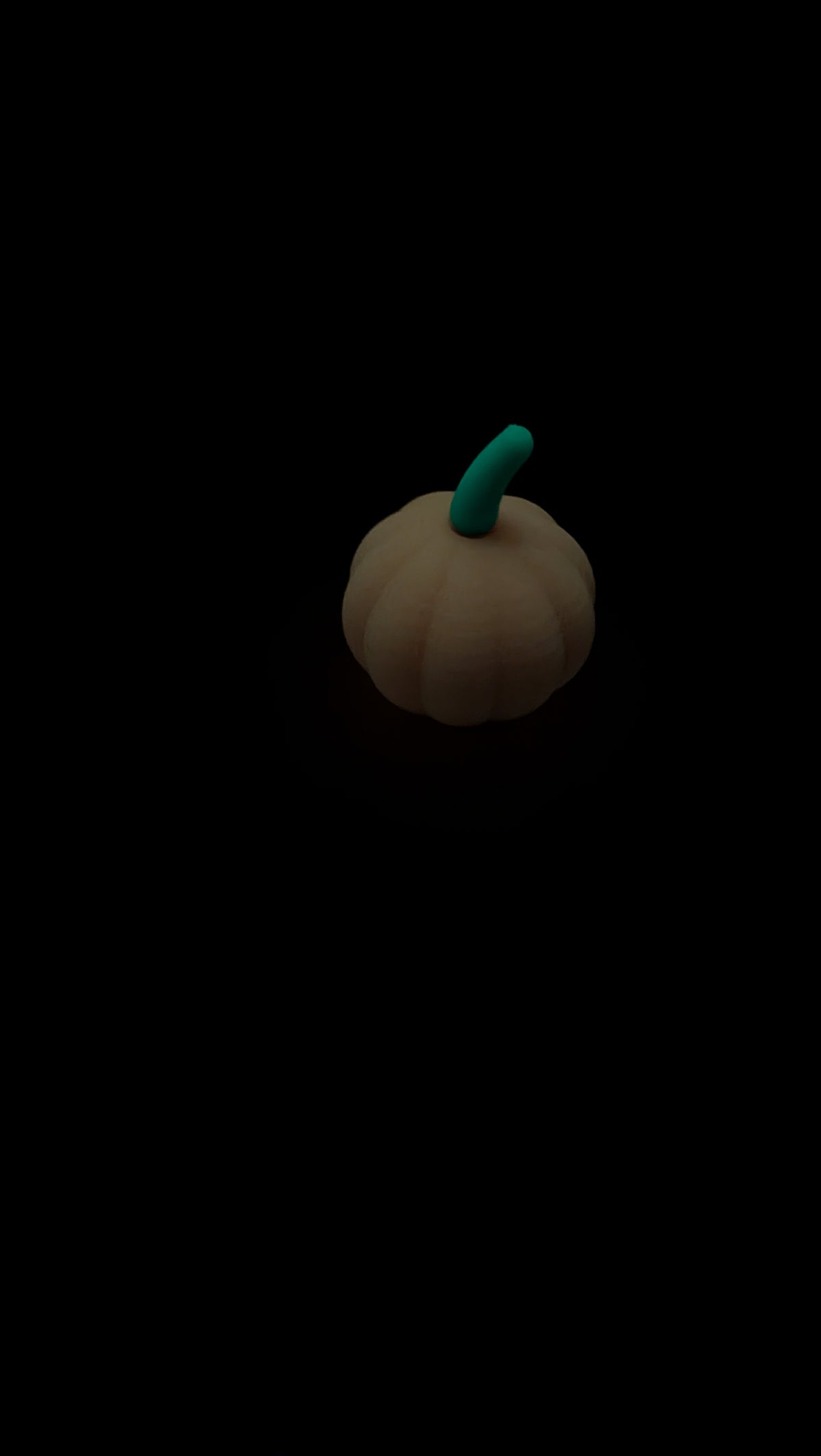 Glow in the dark pumpkin Halloween decoration, product photo