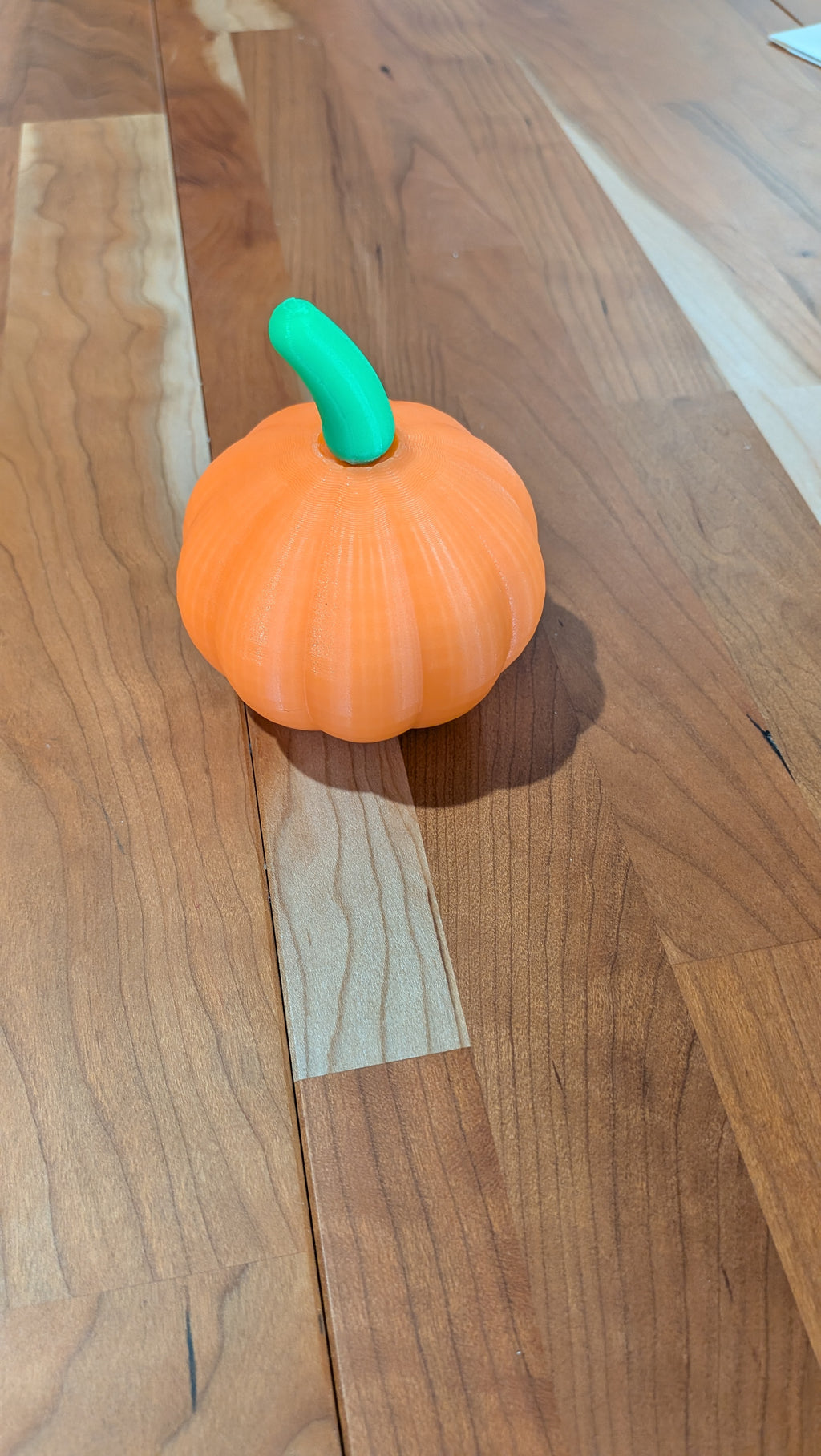 Glow in the dark pumpkin Halloween decoration, close up